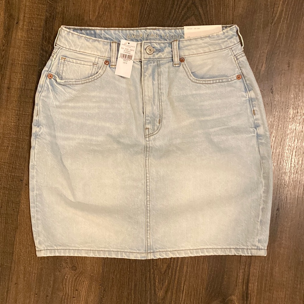 American Eagle Outfitters Light Blue Mini Skirt